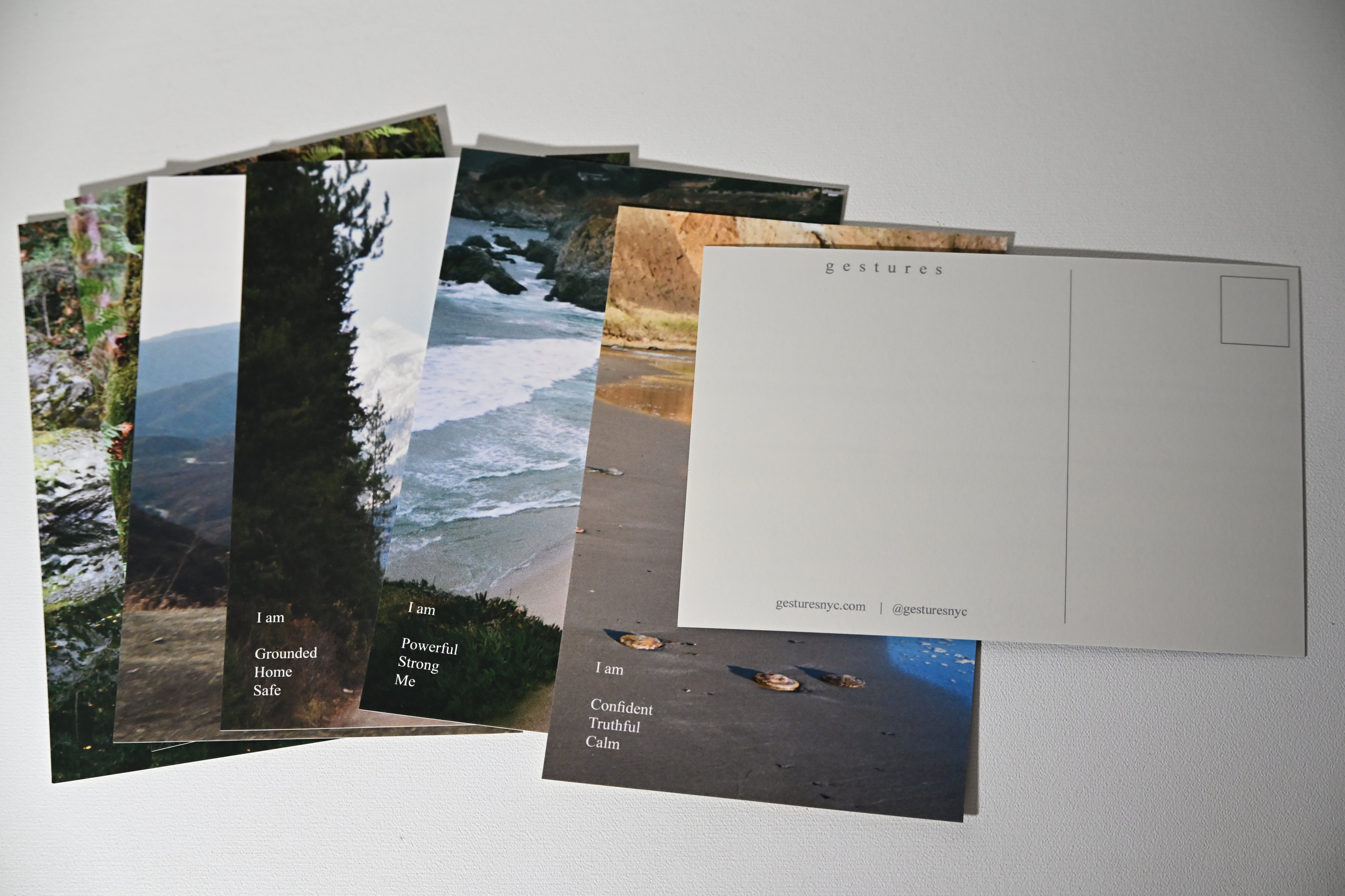 mantra postcards