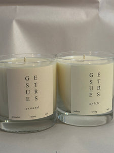 ground + uplift glass candles